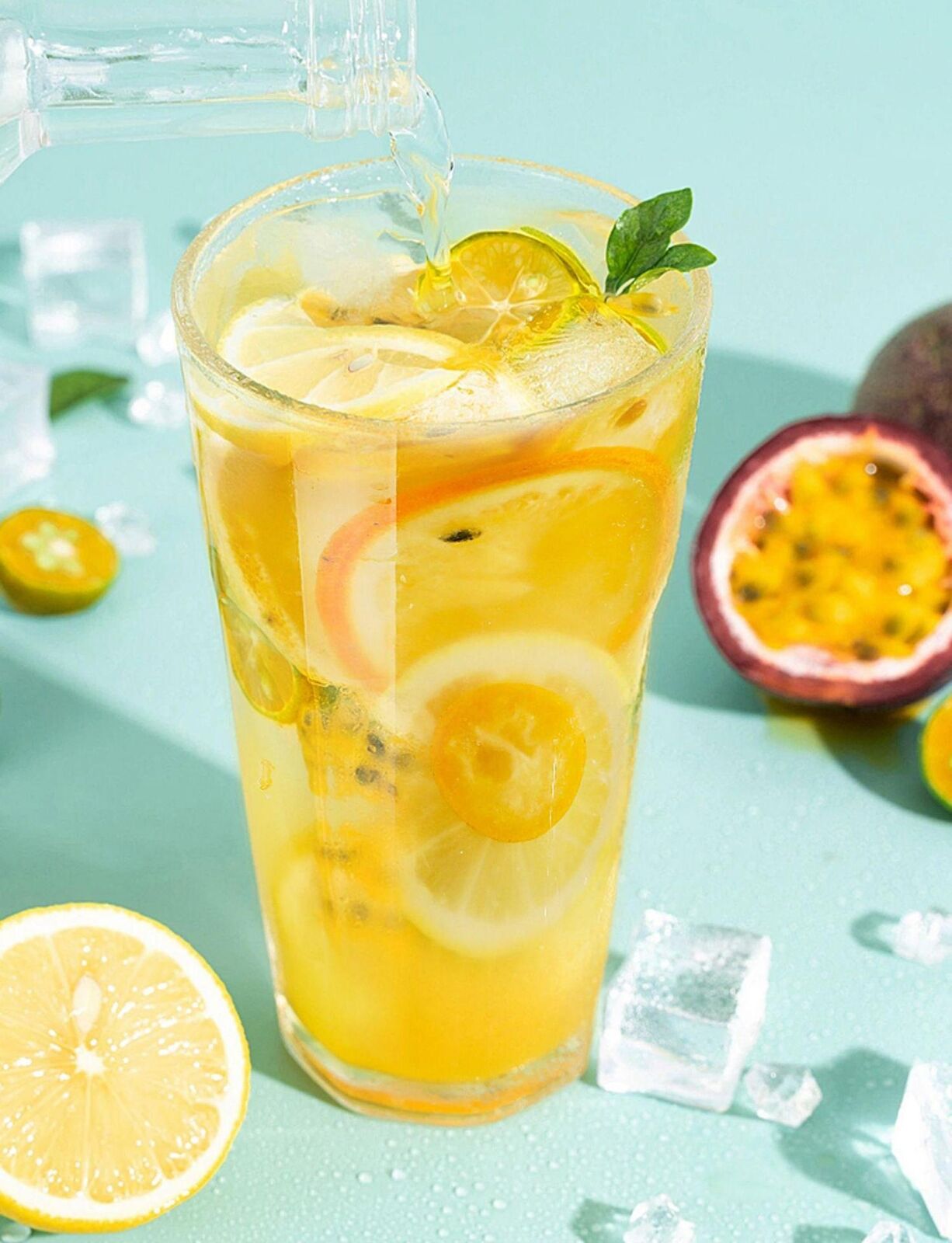 Iced lemon kumquat passion fruit lime lemon net red fruit tea 200g