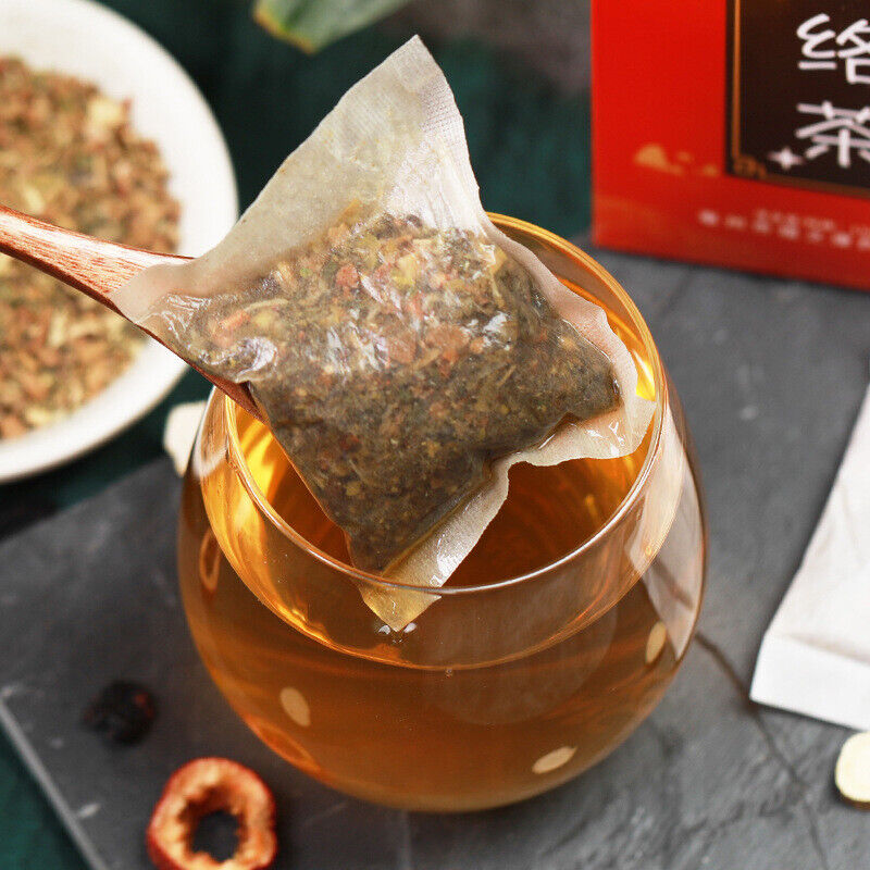 HelloYoung 150g Ginseng seven envelope tea non-vascular almond kudzu essence health tea