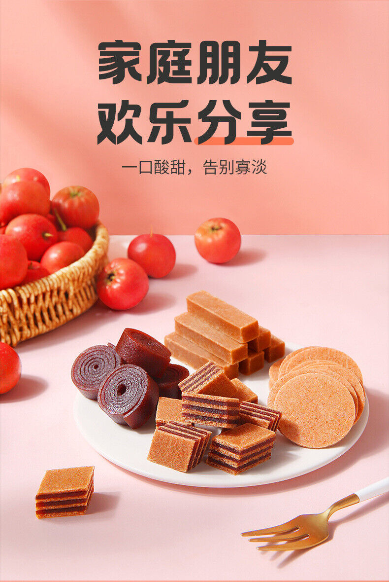Bawang Hawthorn 550g Hawthorn Slices Sticks Roll Dried Candied Snacks