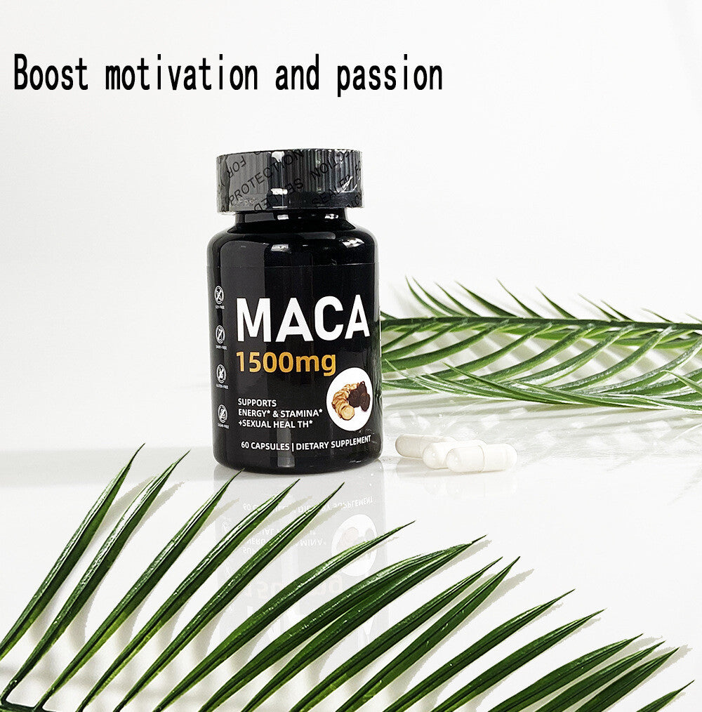 100% Natural Maca Capsules 60 Capsules Vegetarian Capsules