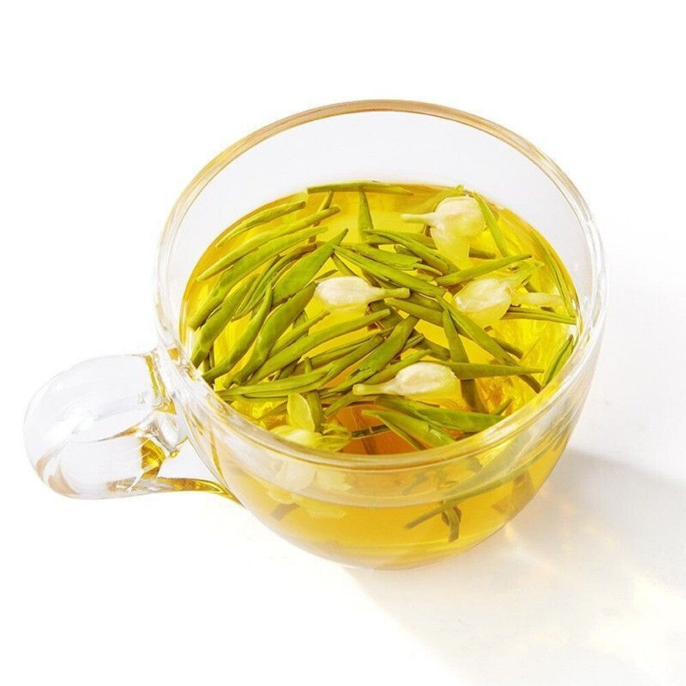 2025 Jasmine Mao Feng Tea Ming Qian Premium Green Tea Fresh Buds Strong Aroma