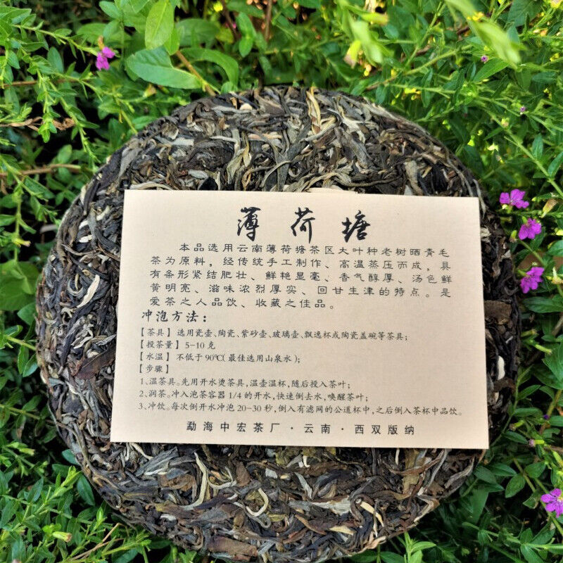 357g/12.59oz Zhonghong India Mint Tang Pu'er  Tea Top Ancient  Pu'er Green Tea