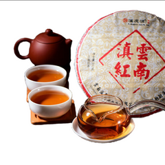HelloYoung Yunnan Sun Dried Ancient Arbor Tree Tea 357g Dianhong Dian Hong Black Tea Cake