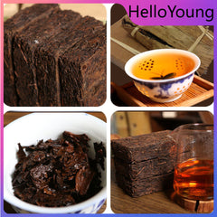 250g Ripe PuEr Tea Tree High Quality Yunnan Pu'er Puerh Tea Black Tea Brick