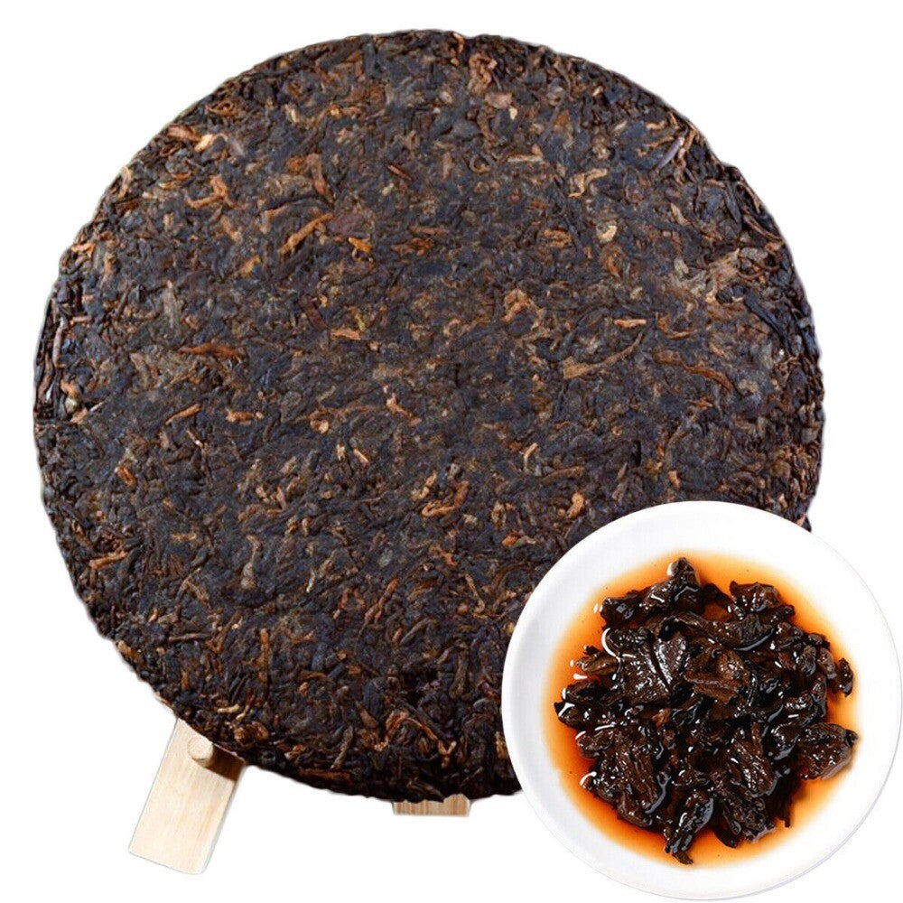 Menghai Ripe Puerh Tea 357g Aged Yunnan Chinese Black Tea Premium Cake