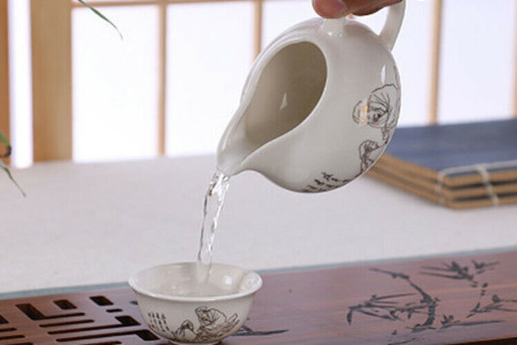 10 Pcs High Quality Elegant Gaiwan Teapot Kettle Porcelana China Kung Fu Tea Set