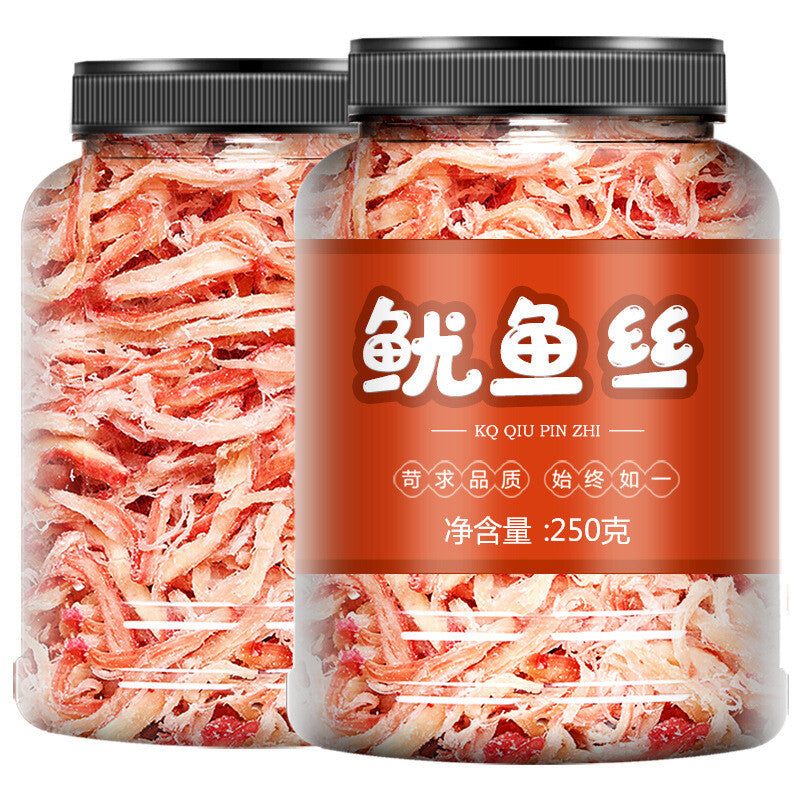 Spicy Shredded Squid Ready-to-eat Seafood Hand-shredded Squid 250G Snacks