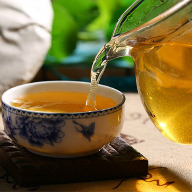 HelloYoung357g Yunnan Raw Pu-erh Tea Cake Green Tea Menghai Puer Tea Chinese Sheng Cha