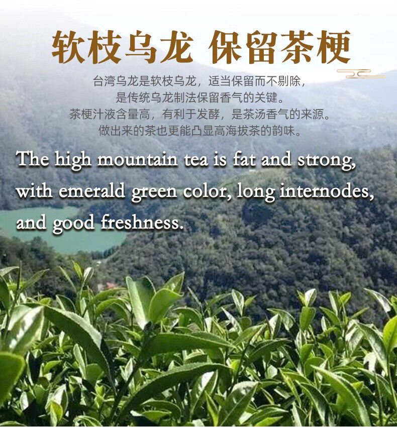 Milk Oolong Chinese Green Leaf Tea Jinxuan Oolong Alishan  Oolong Tea 250g