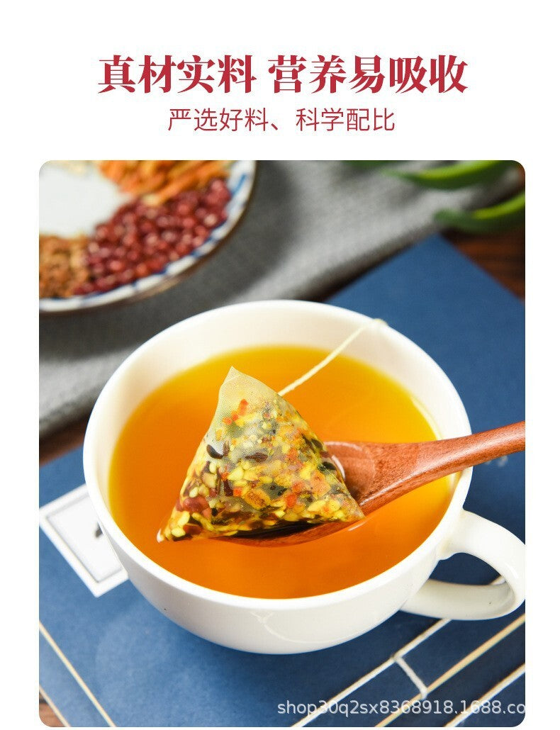 Detox Tea Red Bean Coix Herbal Blend for Dampness Relief Natural Flower Infusion