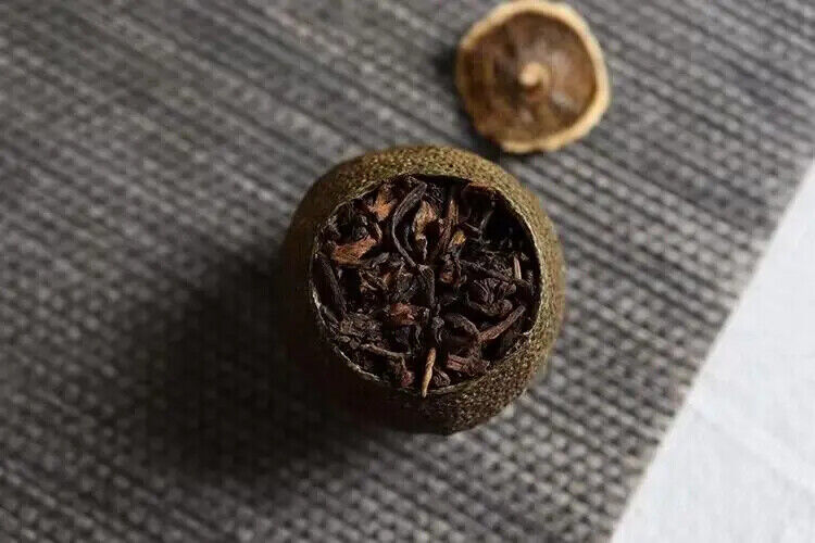 Famous Old Tangerine Ripe Puerh Dried Green Orange Peel Puer Tea Ball 500G