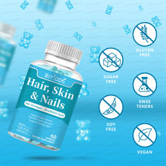 Biotin Hair Gummies Promote Hair Nail Growth, and Brightening Skin 60 Gummies