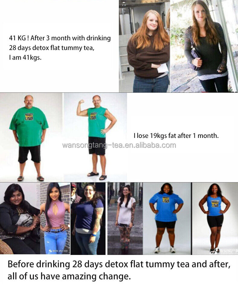 Private Label Best Weight Loss Products for Women's 28 Days Detox Flat Tummy Tea