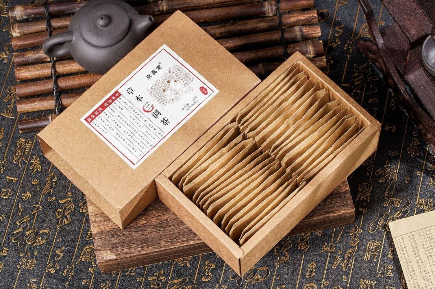 Cassia Seed Lotus Leaf Mulberry Leaf Herbal Tea Tri Blend Natural Detox Bags