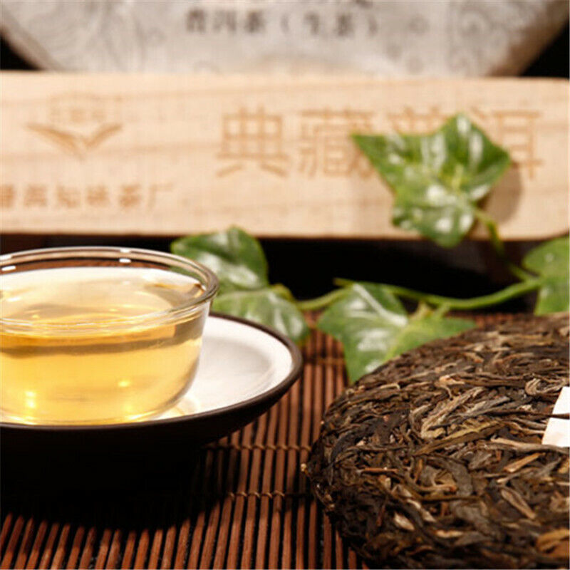357g Pu-erh Tea Cake cha Pu'er Menghai Sheng Tea Organic Green Tea China Yunnan