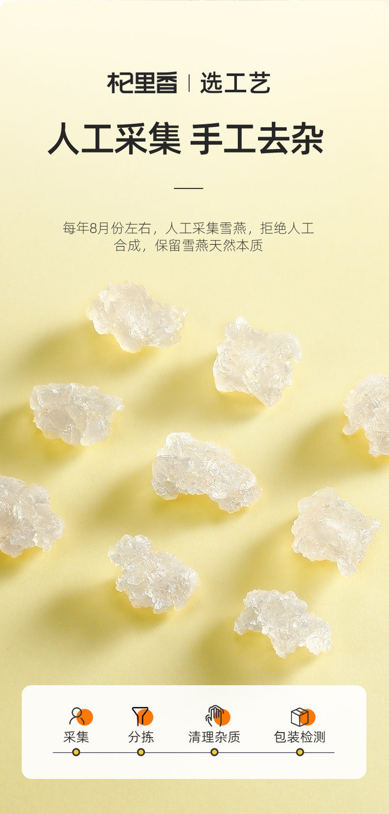 Natural Tragacanth Gum Yunnan Brushed Snow Swallow 35g Canned