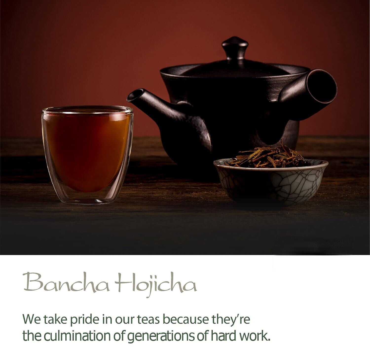 Bancha Hojicha Organic Green Tea - Houjicha Roasted Tea from Japan -  Tea 200g