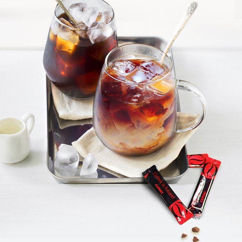 Black Coffee Instant 0 Cane Sugar 0 Additives Americano Freeze Dried 100 Cups