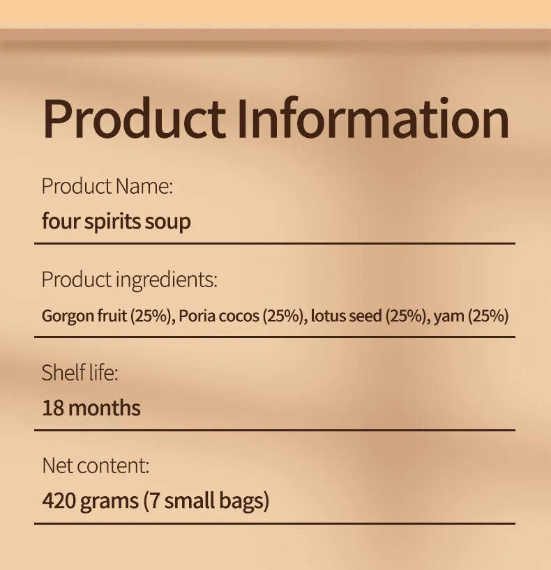 four spirits soup Healthy Herb Tea Bag 420g