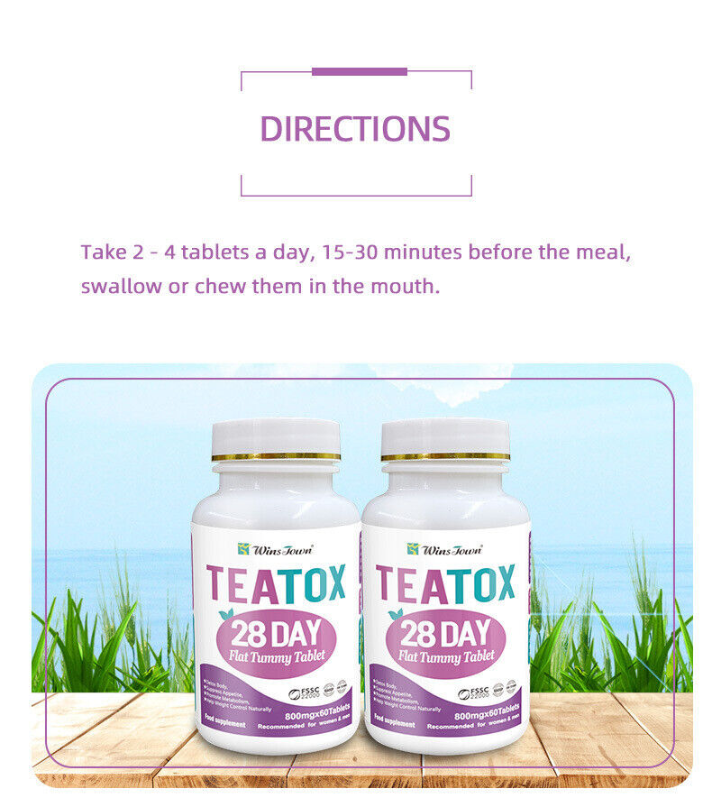 Skinny Femme Detox Pill 28 Day Flat Tummy Weight Loss Tablet 60 Tablets