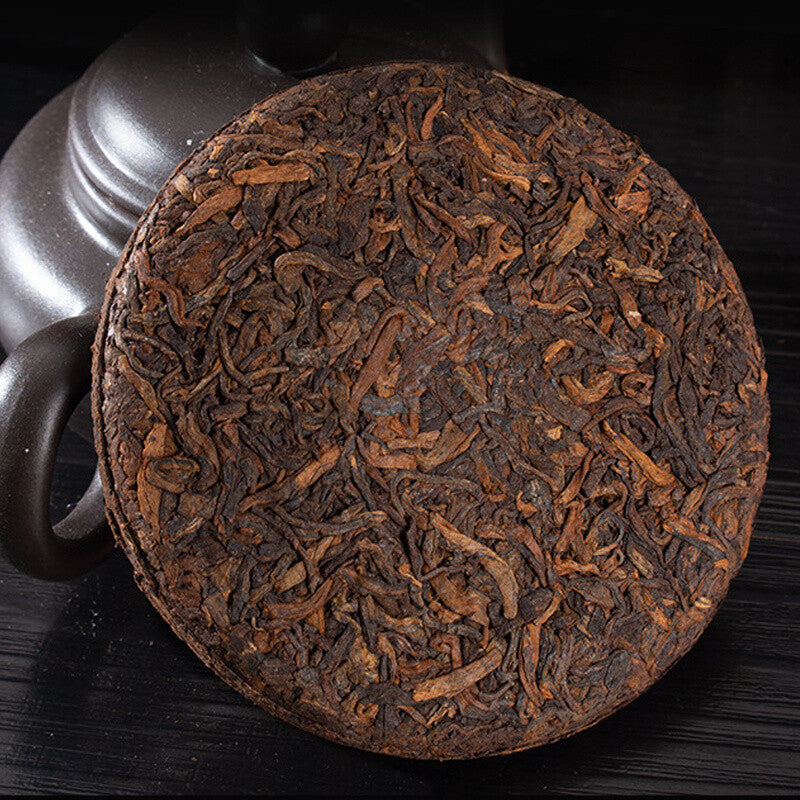 357g Yunnan Pu-erh Tea Puerh Ripe Tea Wishful Tea-cake Top Class Cooked Shu Tea