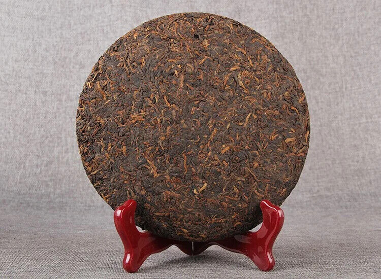 Yunnan Jinmai Pu Erh Tea Cake Aged Ripe Fermented Puer Tea Qi Zi Bing Cha 357g