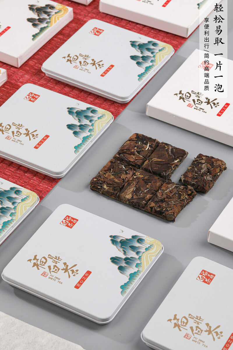 Fuding White Tea Small Square 2018 Shou Mei Old White Tea One 6 Small Boxes