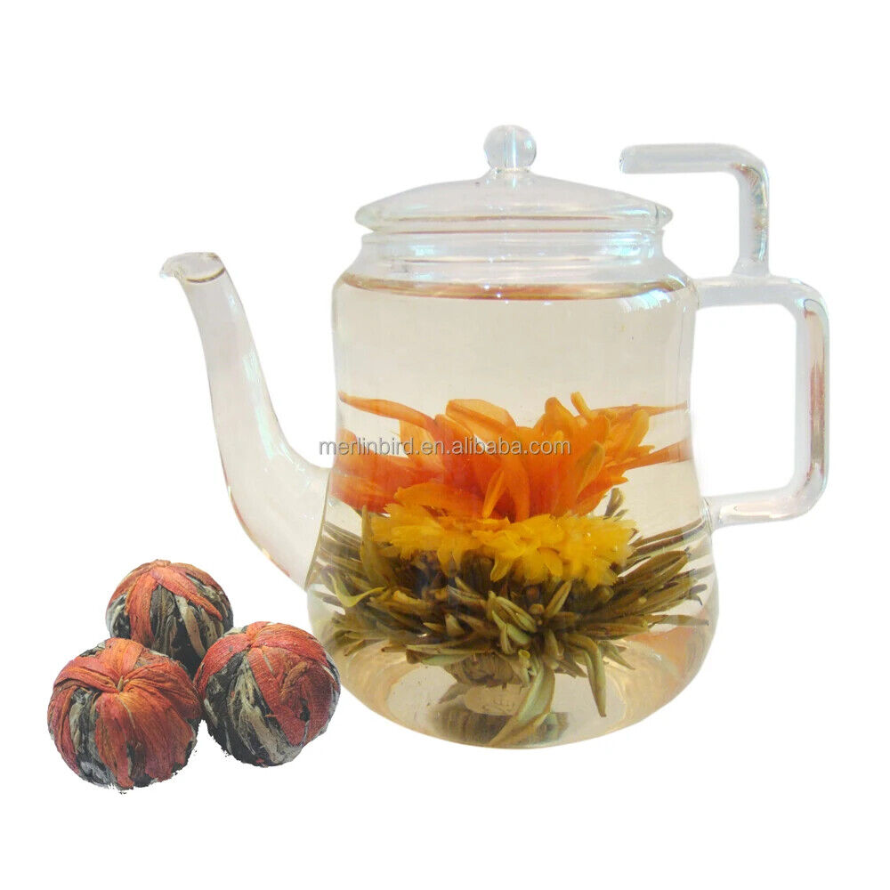 Handcrafted Flowering Tea Dried Blooming Flower Tea Balls 20pcs