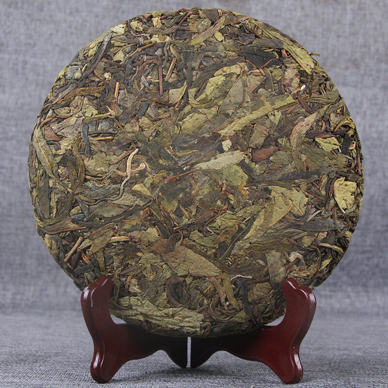 357g Lincang Iceland Gold Leaf Tea Seven Seed Cake Tea Old Tree Puerh Tea