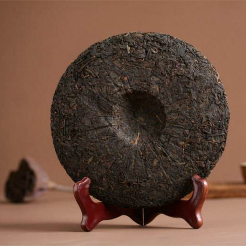 Pu'er Ripe Tea Cake Puerh Brewing Bright Color Sweet Old Ban Zhang Tea Black Tea