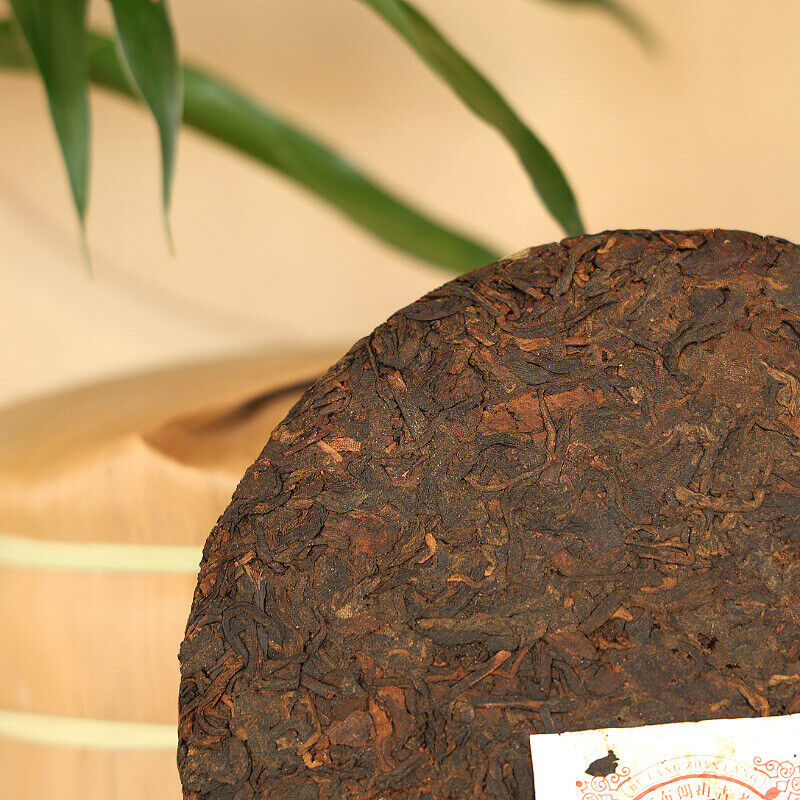 Brown Reserve Pu'er Ripe Tea Pu'er Tea Brown Mountain Qizi Tea Cake 357g