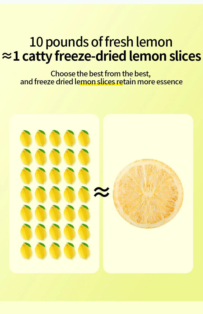 Freeze Dried Lemon Slices Healthy Herb Tea Bag 100g/3.52oz