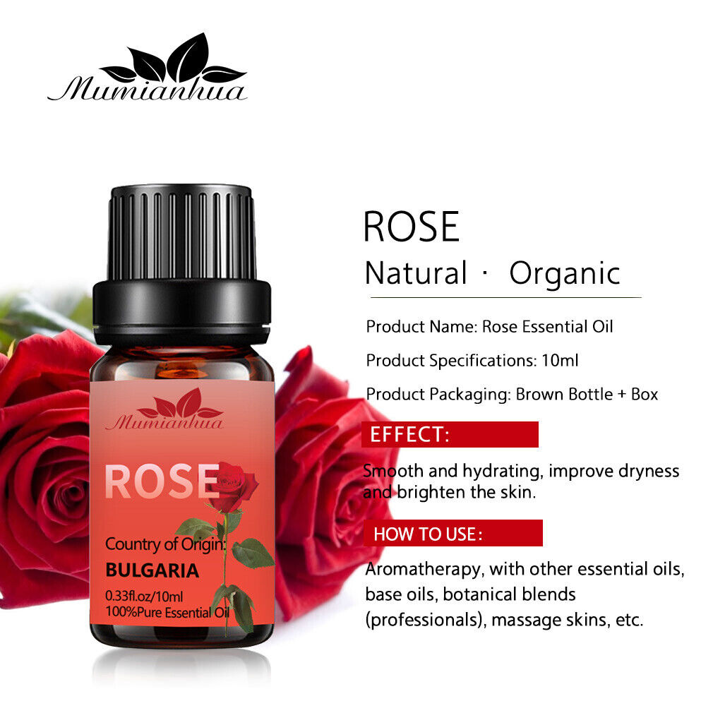 Essential Oils 100% Pure Natural Therapeutic Massage Oil 10 mL*8-piece Set
