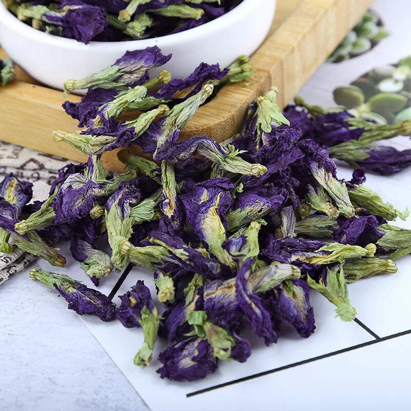Hot Selling Dried Flower Tea Butterfly Pea Flower Dried Herbs Blue Tea 250g