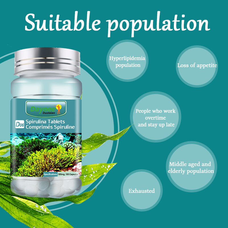 Natural Spirulina Tablet Weight Loss Beauty Anti-aging Pill