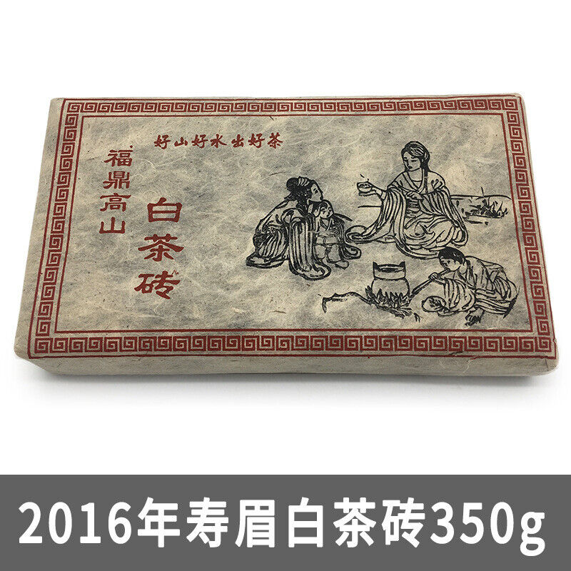 HelloYoung 350g Fuding white tea Shoumei tea brick old white tea brick alpine Panxi