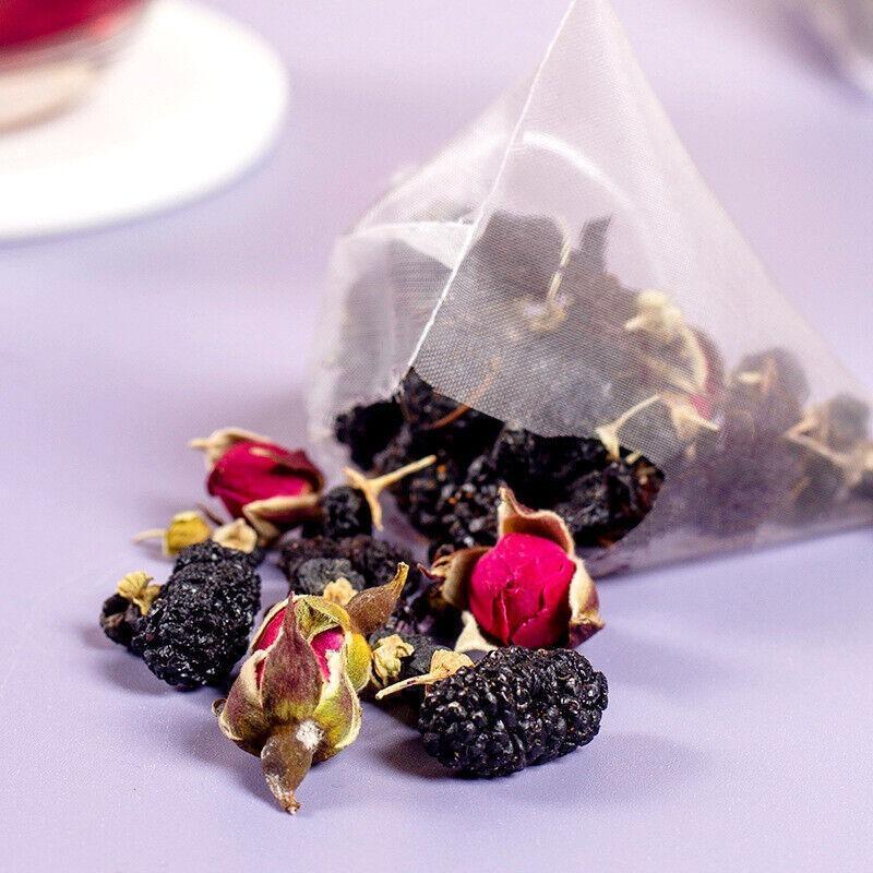 Black wolfberry mulberry rose combination tea Herbal tea