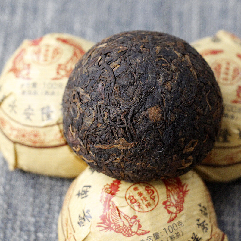100g Golden Bud Tuo Cha Black Tea 2019 Yunnan Phoenix Tuocha Pu'er Ripe Tea