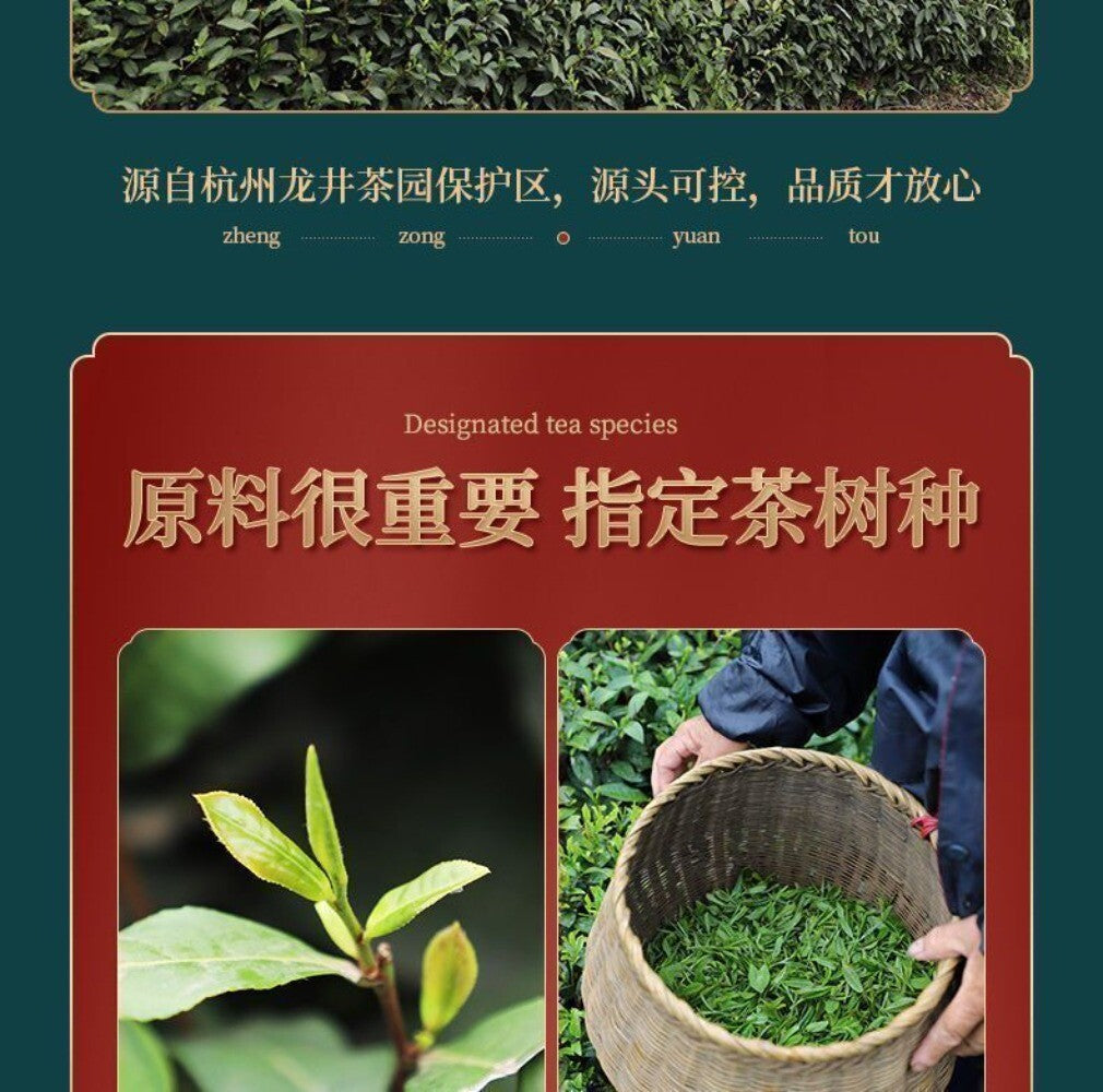 2025 Pre Qingming AAA Longjing Tea No43 Rich Bean Aroma 125g Premium