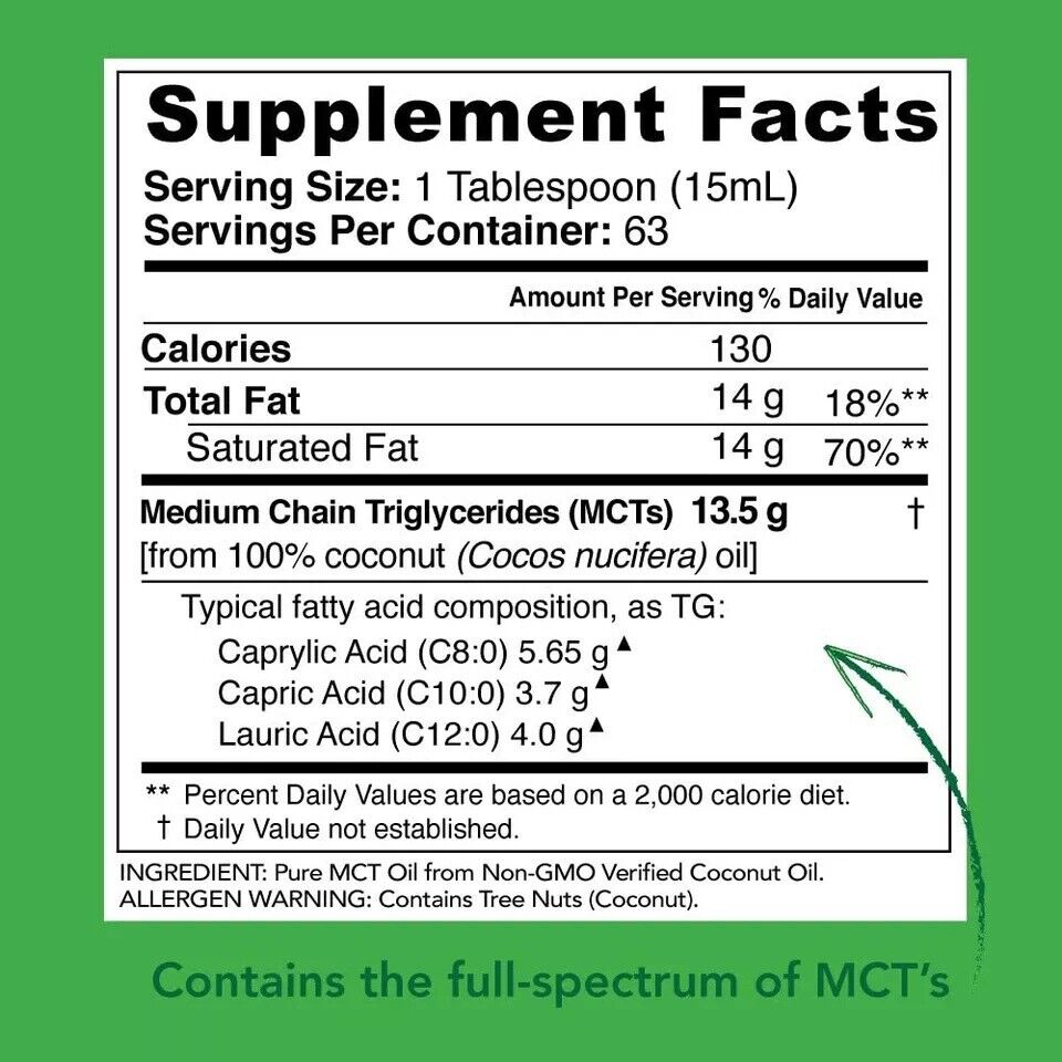 MCT Coconut Oil Wholesale Natural Coconut MCT Oil 500ml
