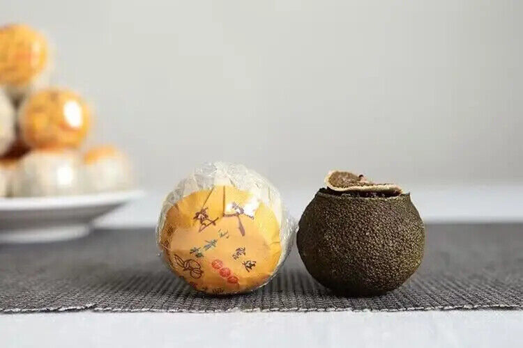 Famous Old Tangerine Ripe Puerh Dried Green Orange Peel Puer Tea Ball 500G