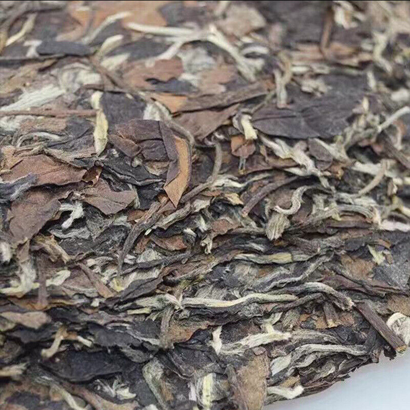 HelloYoung Chinese Tea Healthy Drink Shoumei White Tea Cake Aging Old White Tea 350g