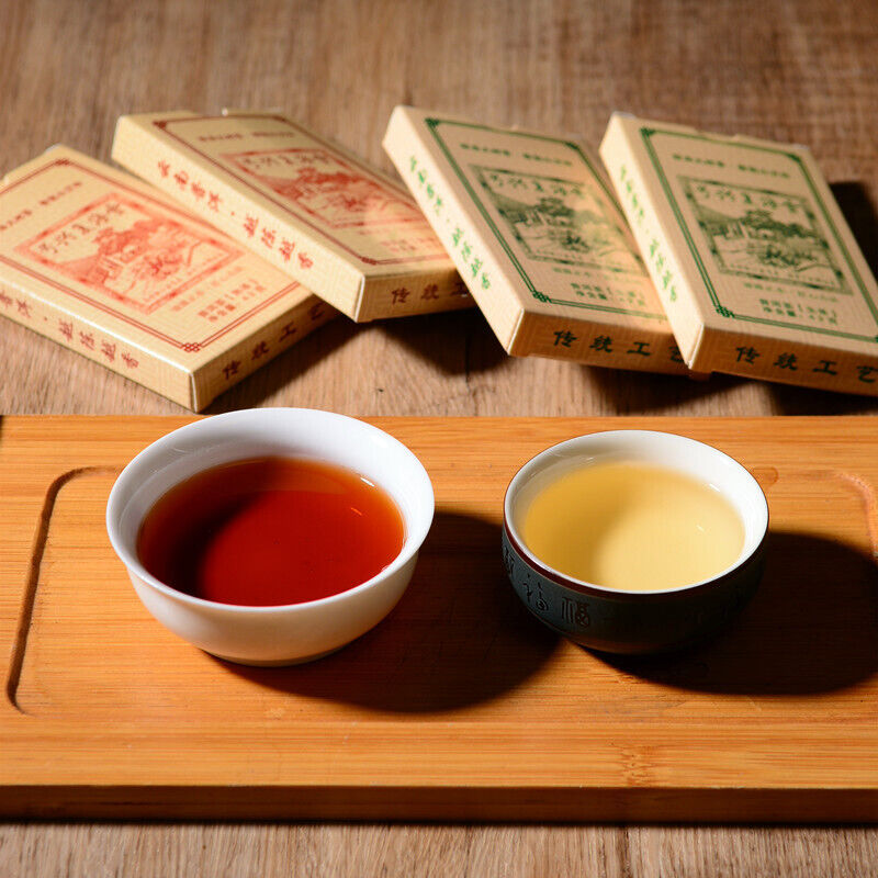 Puerh Ripened Brick Tea Cloud Sea Revival No. Strip Brick 42g*10pcs
