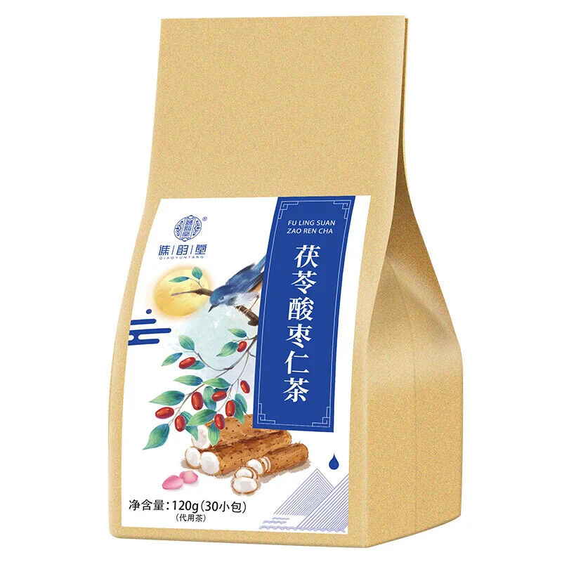 Poria Spinosae Jujube Kernel Tea Healthy Herb Tea Bag 120g 30 Bags