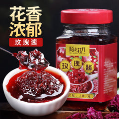 Edible Rose Flower Tea Jam Flower Jam Ingredients Snacks 300g Rose Jam
