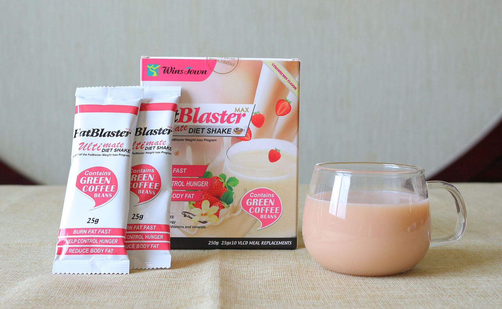 fat blaster weight loss coffee Strawberry flavor diet supplements diet powder