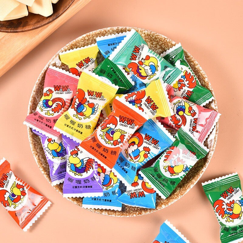 WOWO Milk Candy Children's Snacks Candy Wedding Candy 喔喔奶糖结婚喜糖童年8090怀旧散装混合儿童零食糖果