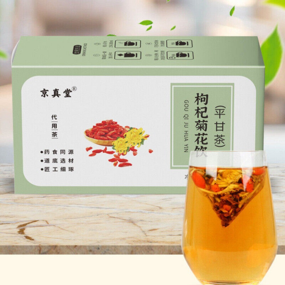 Chrysanthemum Goji Tea Bags with Cassia Burdock Root Premium Blend