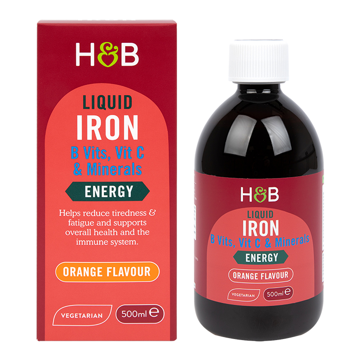 Heber Rui Liquid Iron Supplement Oral Liquid VC VitaminB Folic Acid 500ml/bottle