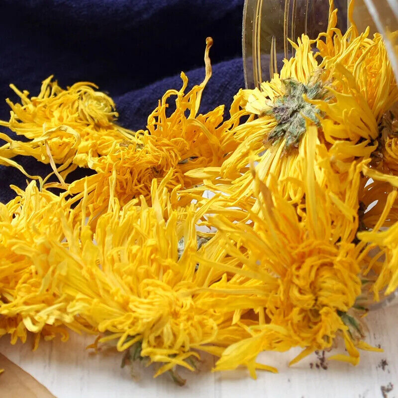Chinese Big Golden Chrysanthemum Flower Tea Healthy Dried Flower Tea Ju Hua Cha